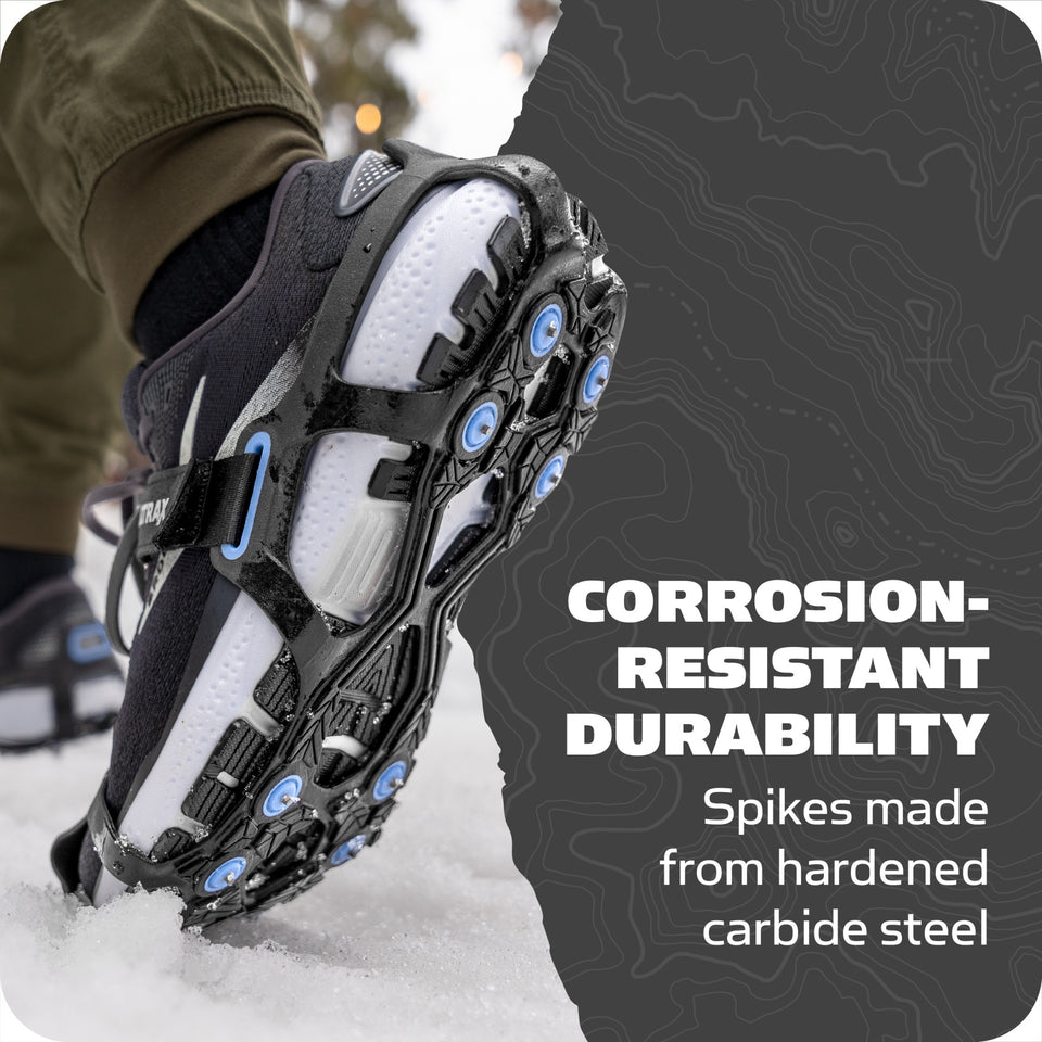 Yaktrax UltraGrip Ice Cleats for Shoes, Lightweight Winter Traction